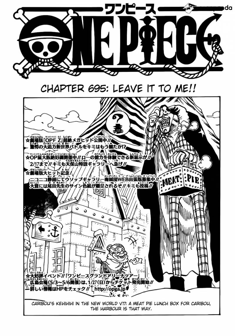 One Piece, chapter 695 image 03