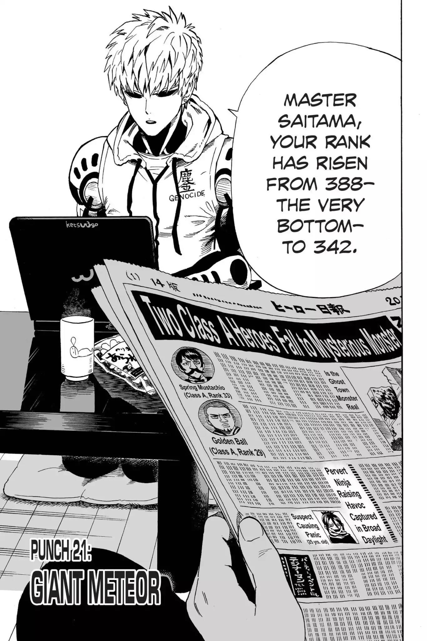 One Punch Man, Chapter 21 Giant Meteor image 07