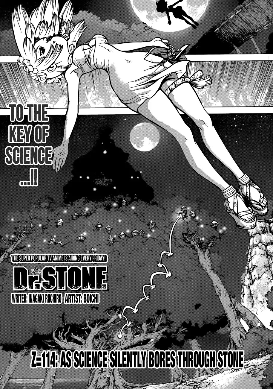 Dr.Stone, Chapter 114 As Science Silently Bores through Stone image 01