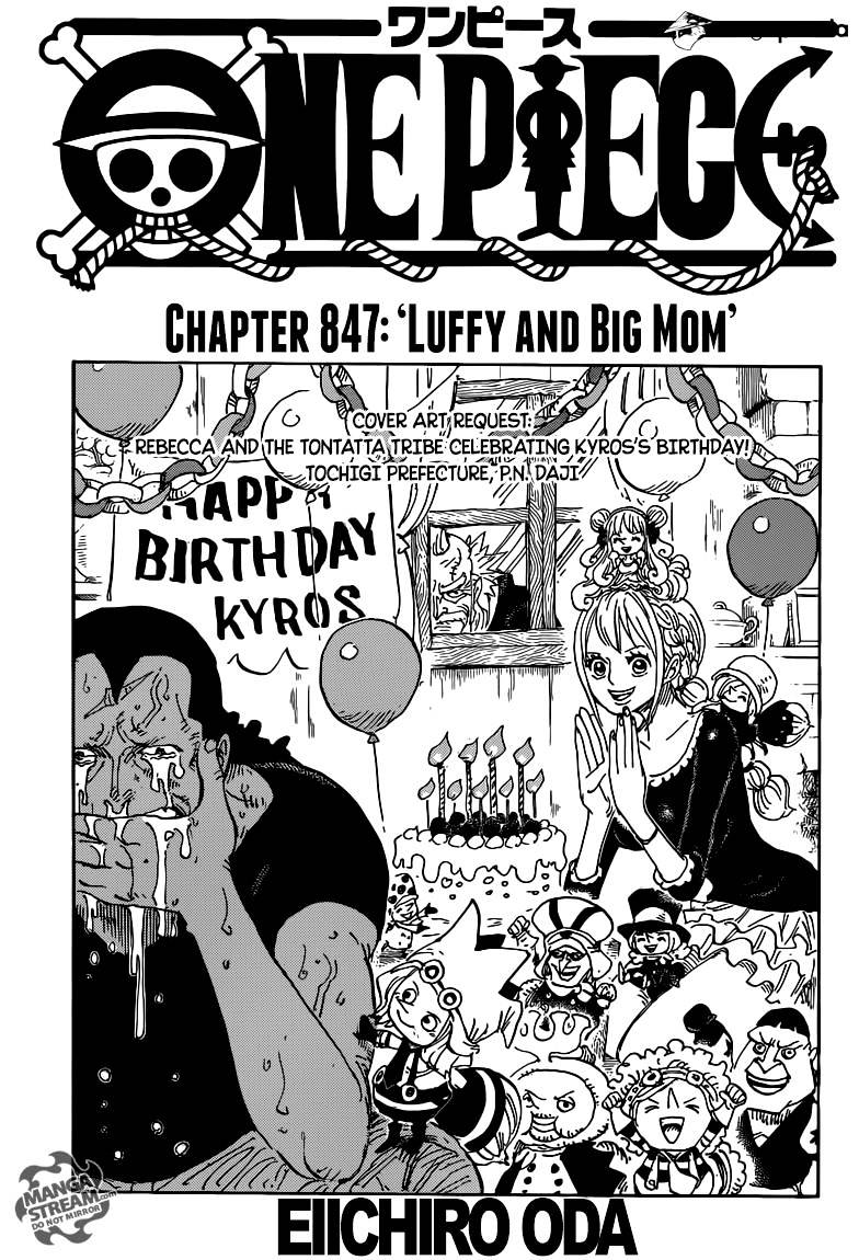One Piece, chapter 847 image 01