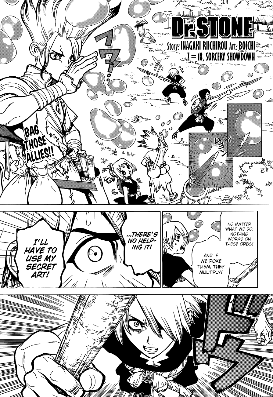 Dr.Stone, Chapter 18  Sorcery Showdown image 01