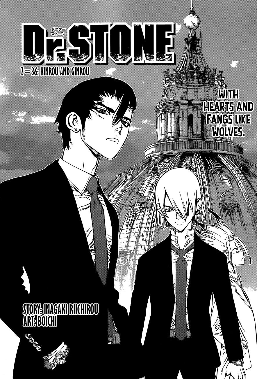 Dr.Stone, Chapter 36  Kinrou And Ginrou image 06