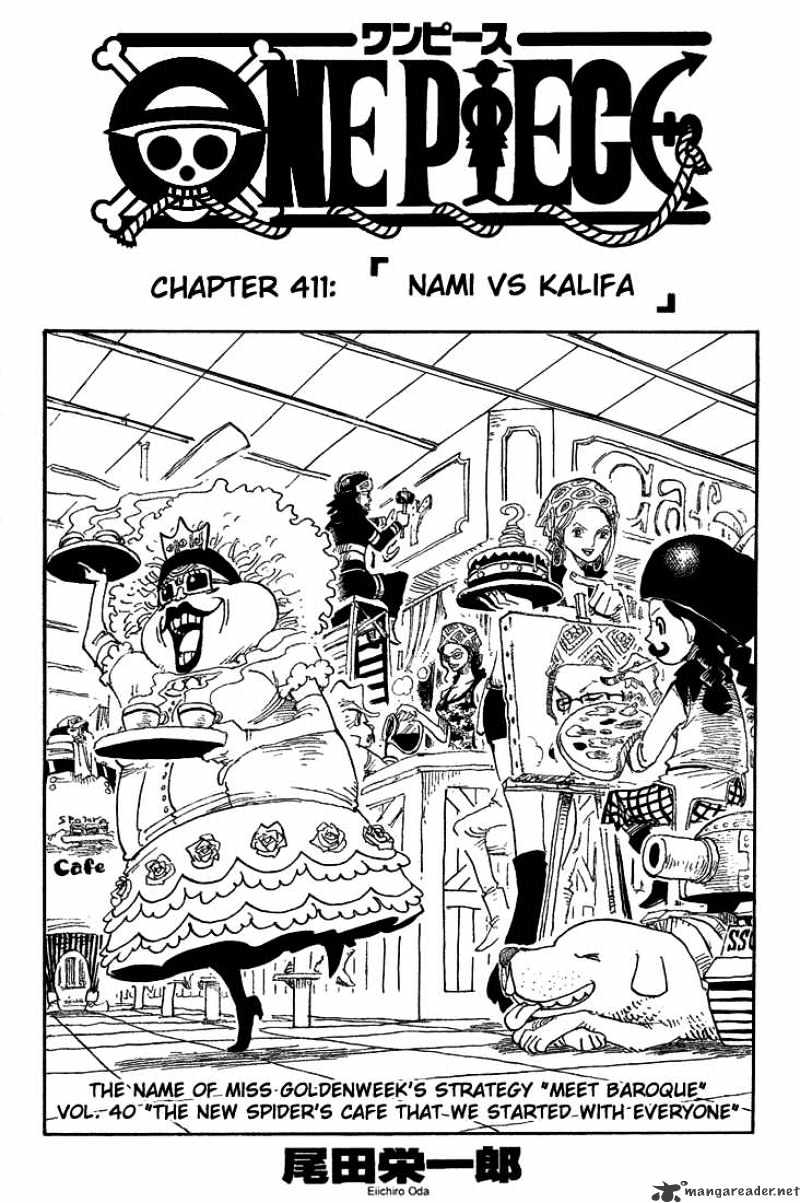 One Piece, chapter 411 image 01