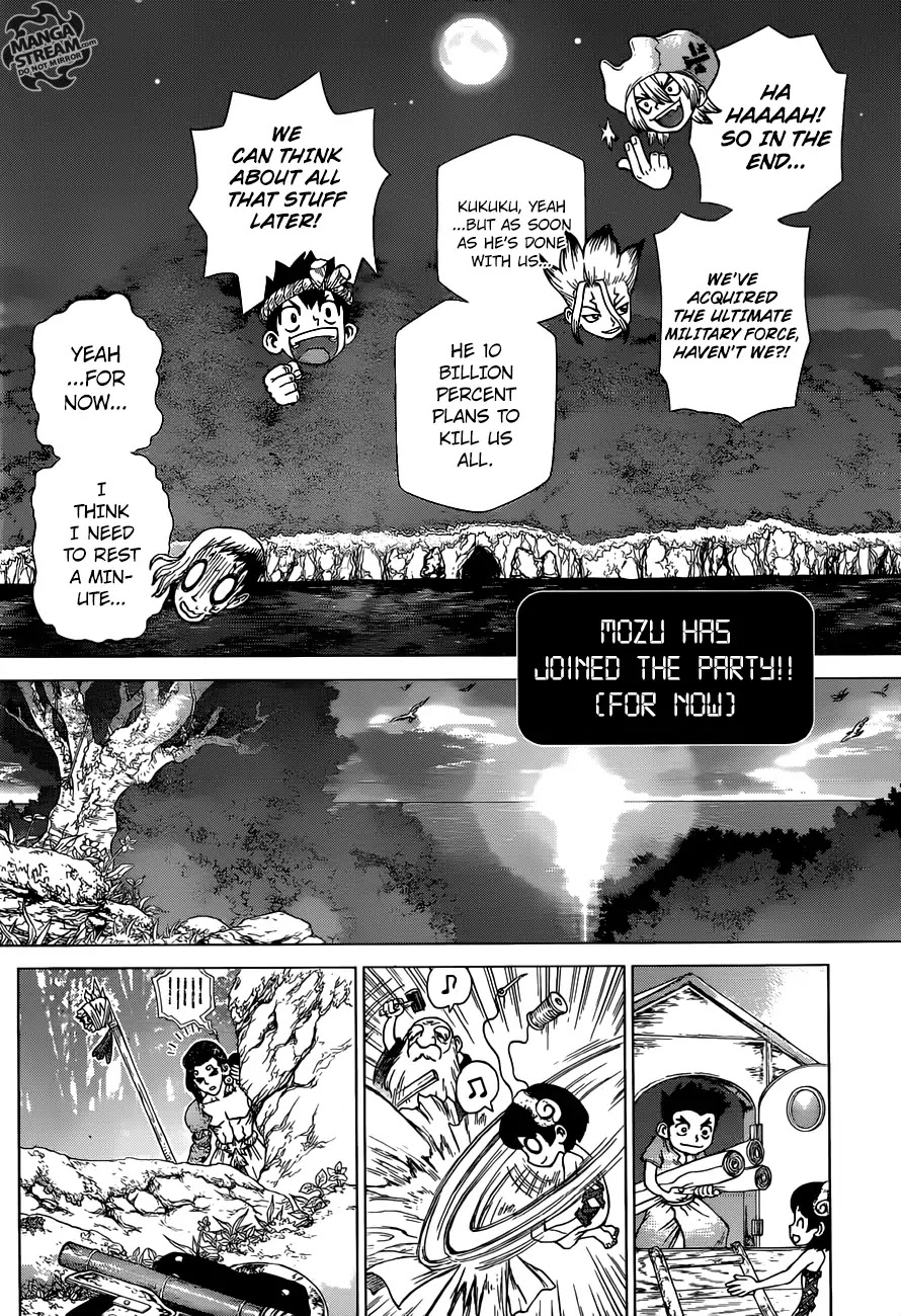 Dr.Stone, Chapter 123 The Battle of Wits