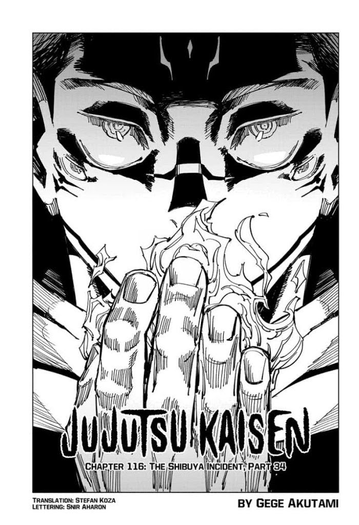 Jujutsu Kaisen, Chapter 116 The Shibuya Incident, Part - Jujutsu Kaisen ...