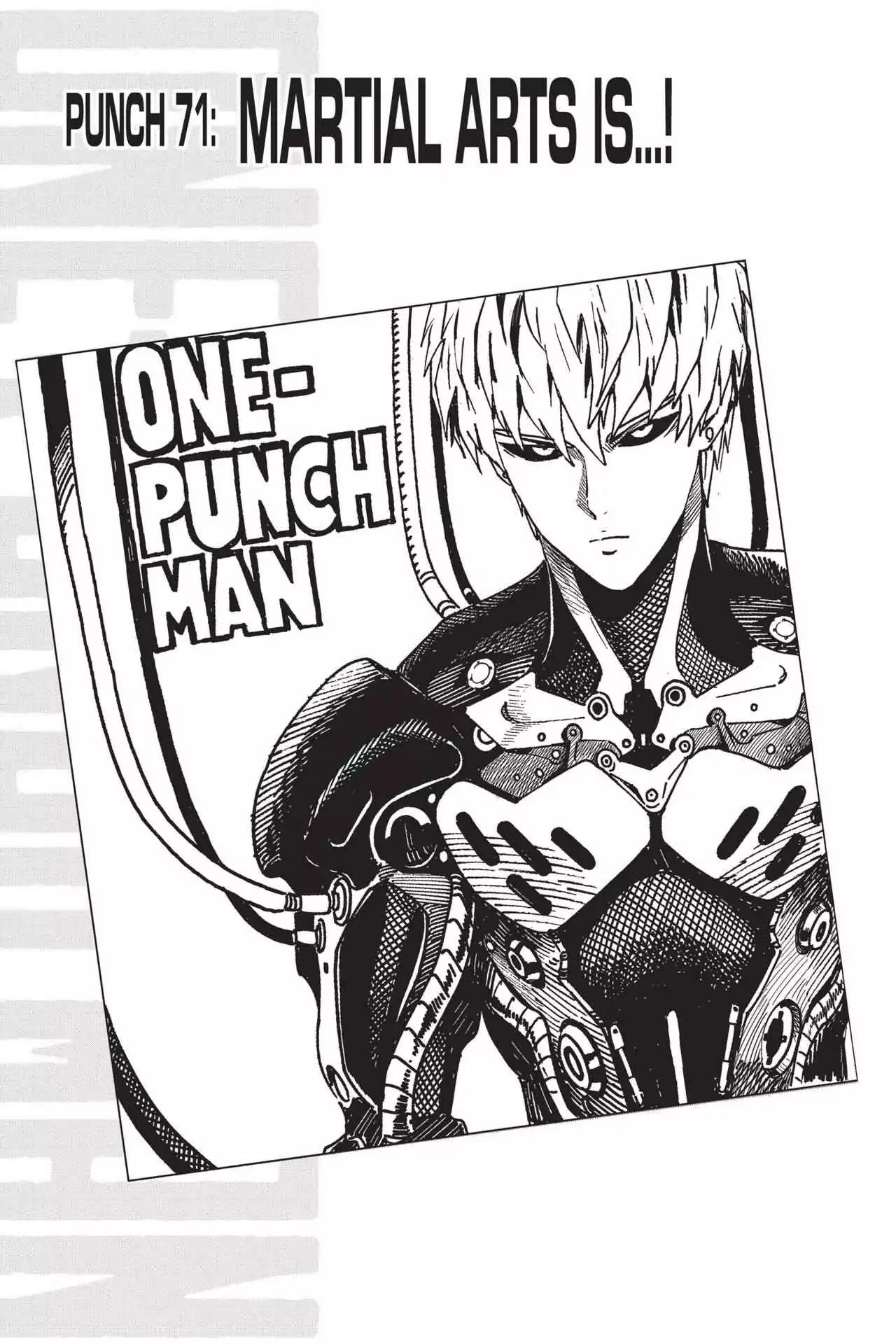 One Punch Man, Chapter 71 This is Real Martial Arts! image 01