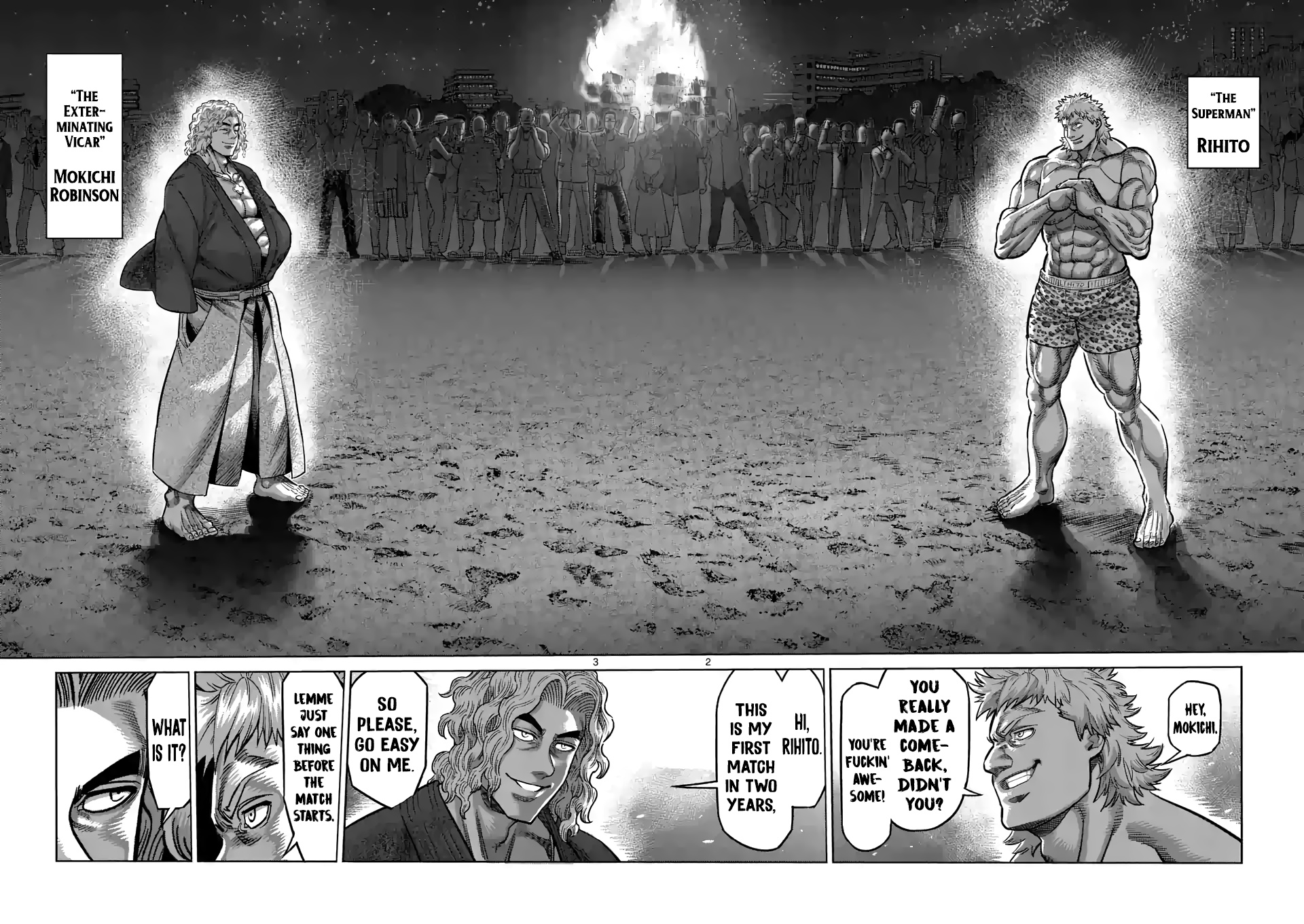 Kengan Omega, Chapter 43 Mokichi Vs. Rihito image 02