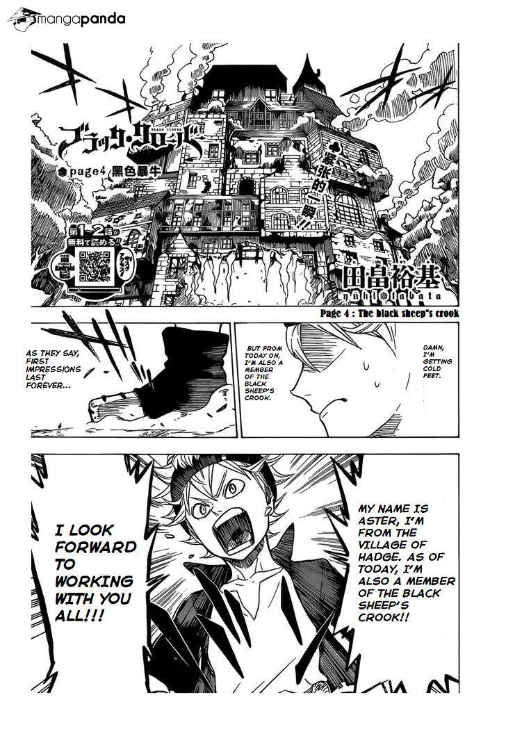 Black Clover, Chapter 4  The Black Sheep