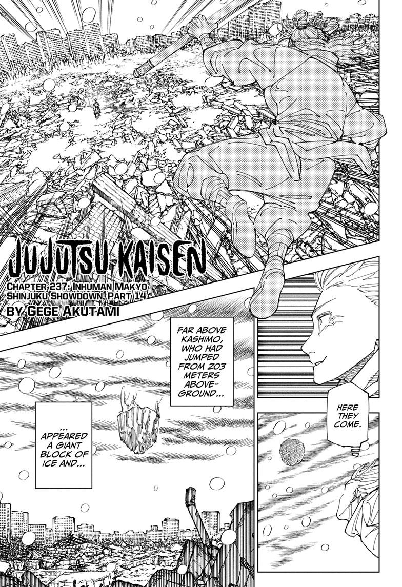 Jujutsu Kaisen,  Chapter 237 image 01