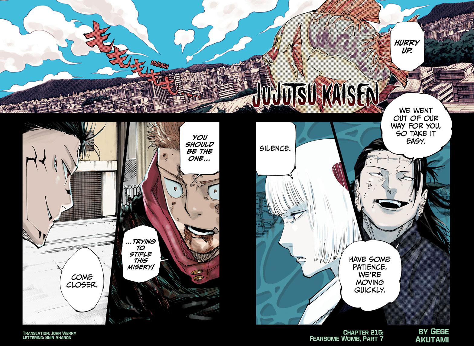 Jujutsu Kaisen, Chapter 215 image 01