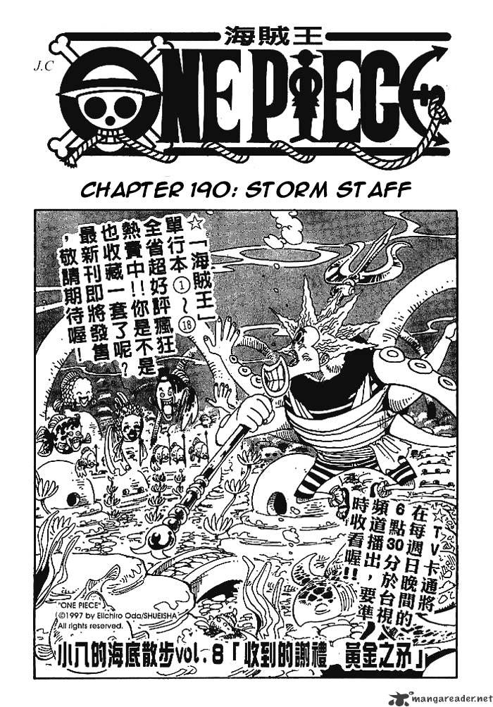 One Piece, chapter 190 image 01