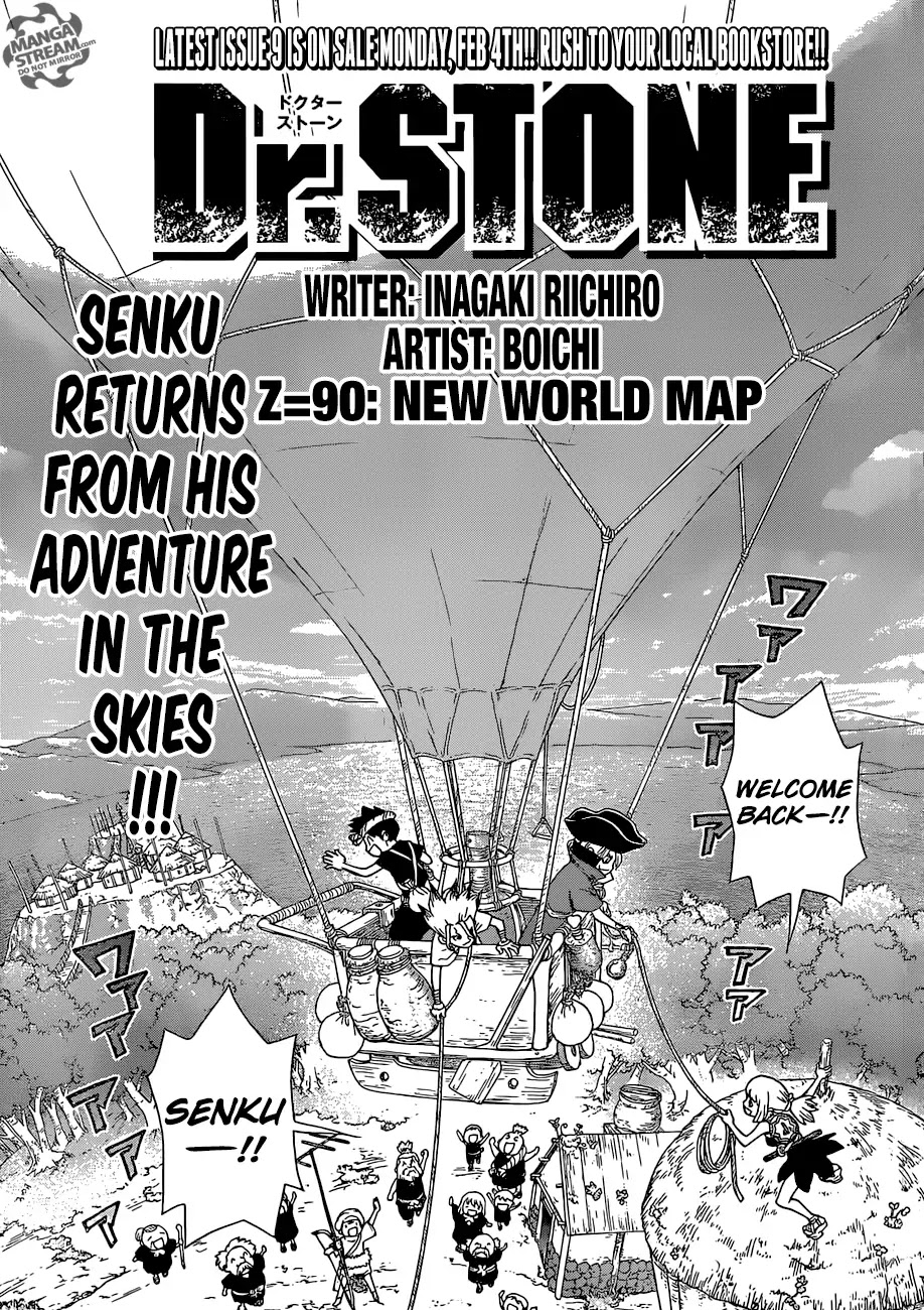 Dr.Stone, Chapter 90 New World Map image 01