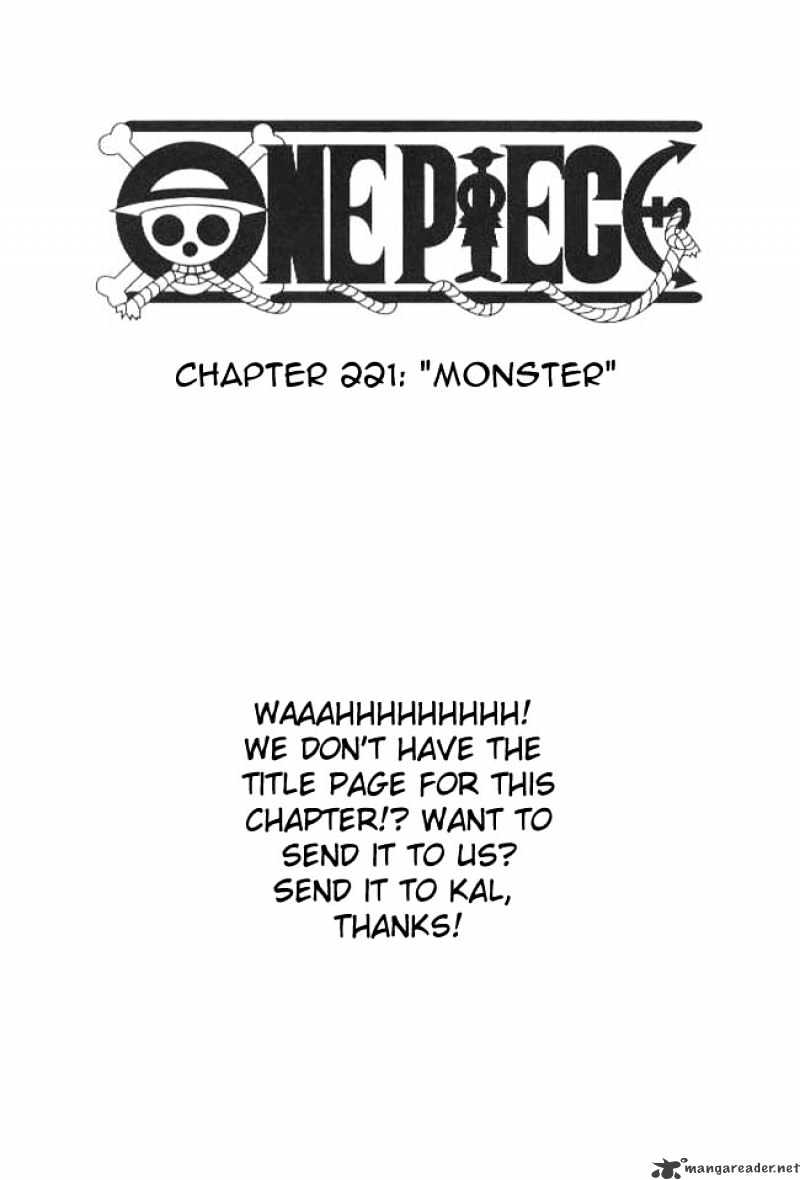 One Piece, chapter 221 image 01