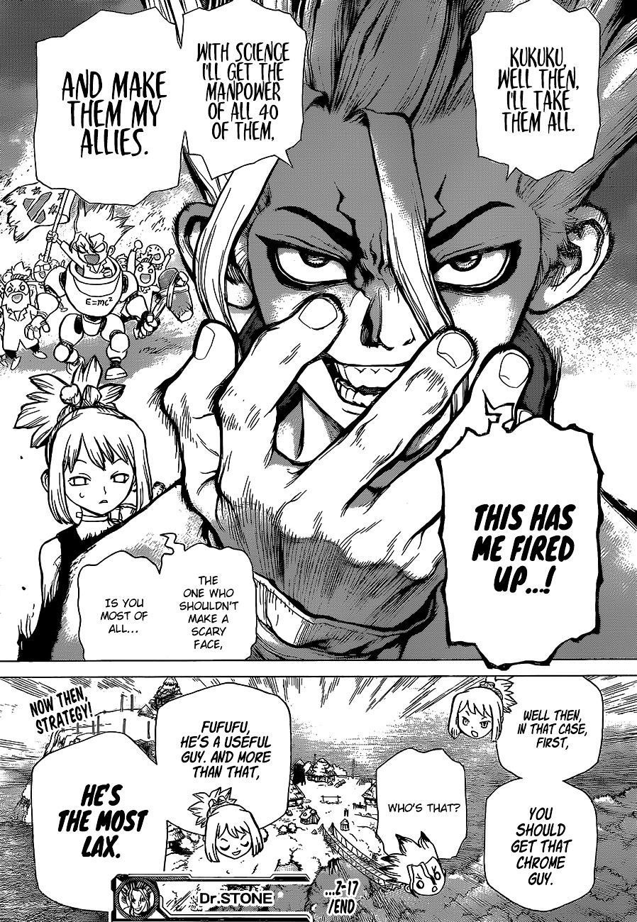 Dr.Stone, Chapter 17  A Bad Face image 20
