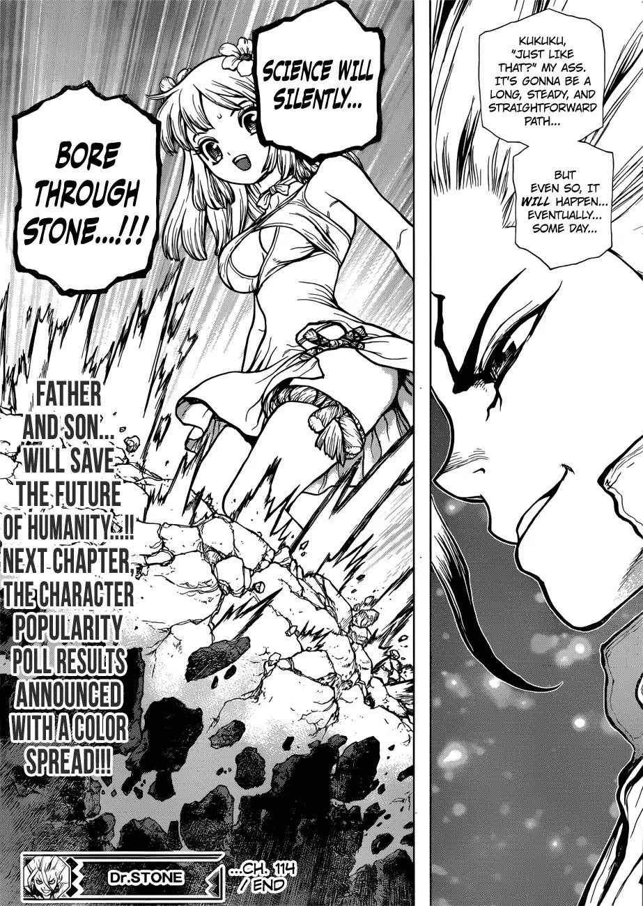Dr.Stone, Chapter 114 As Science Silently Bores through Stone image 19