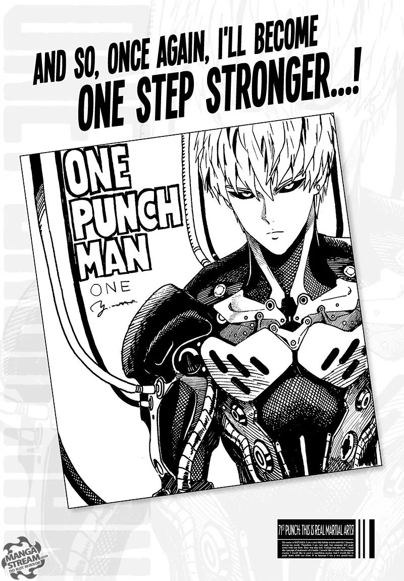 One Punch Man, Chapter 71 This Is Real Martial Arts! image 01