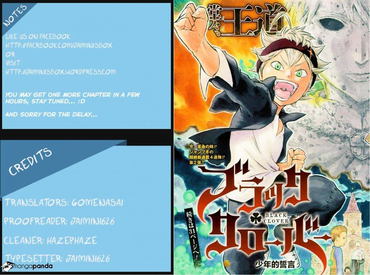 Black Clover, Chapter 7  Beast image 01