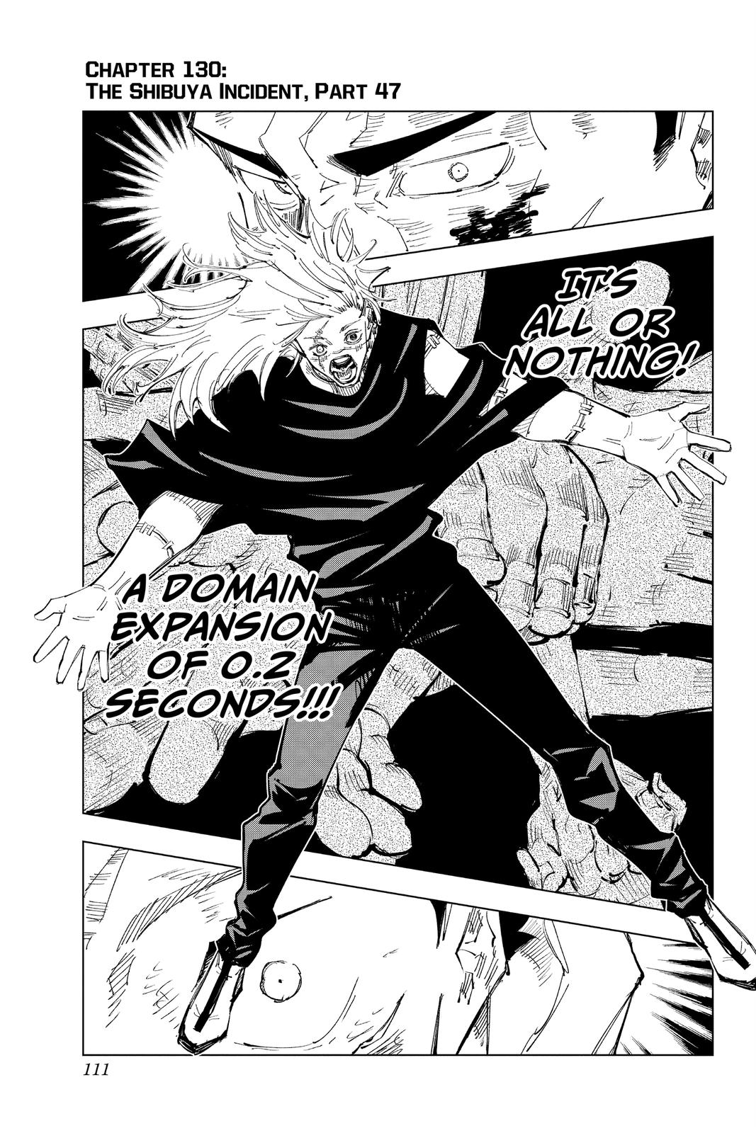 Jujutsu Kaisen, Chapter 130 image 01