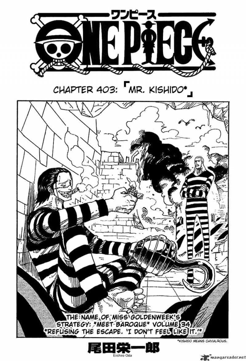One Piece, chapter 403 image 01