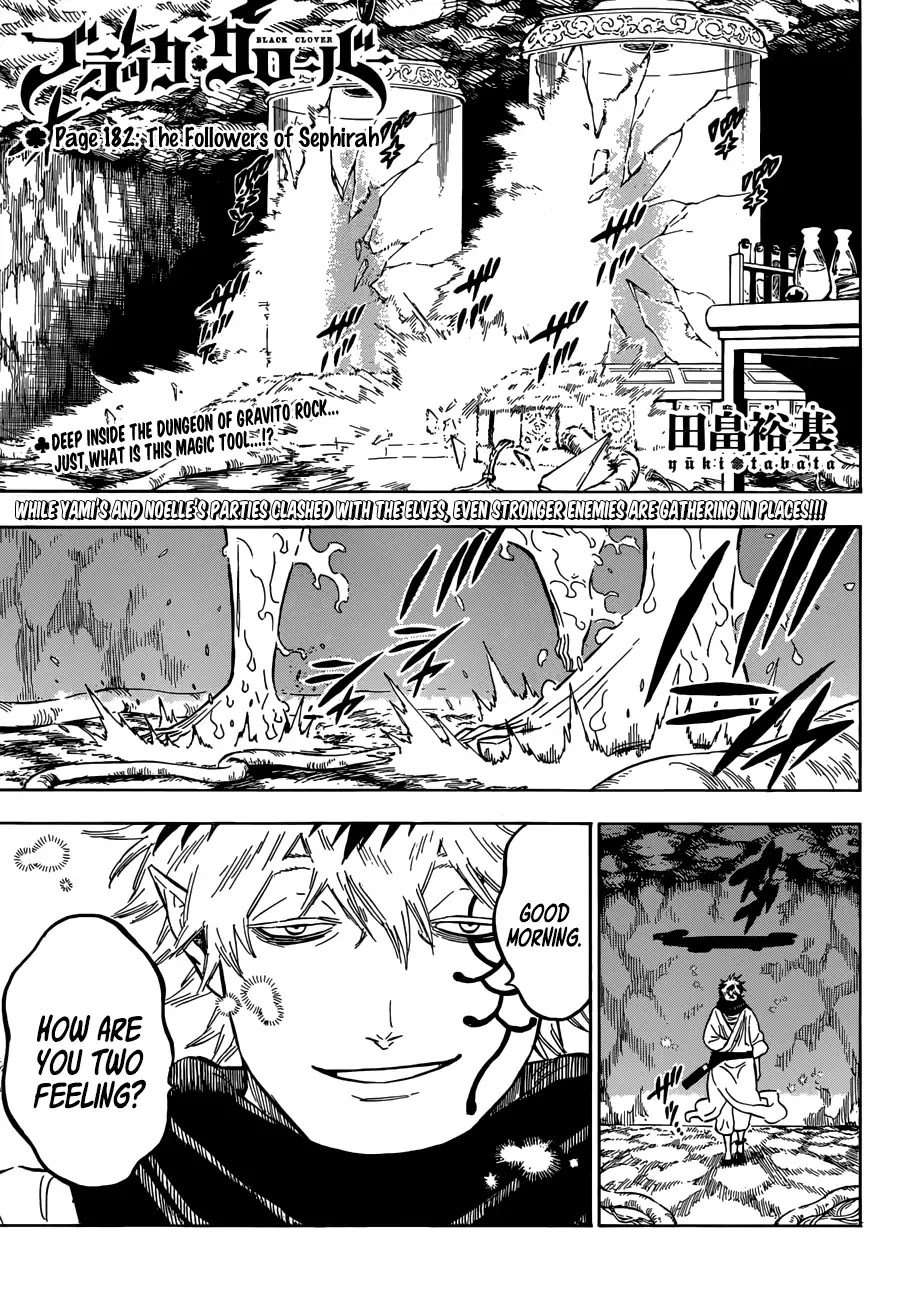 Black Clover, Chapter 182 The Followers Of Sephirah image 01