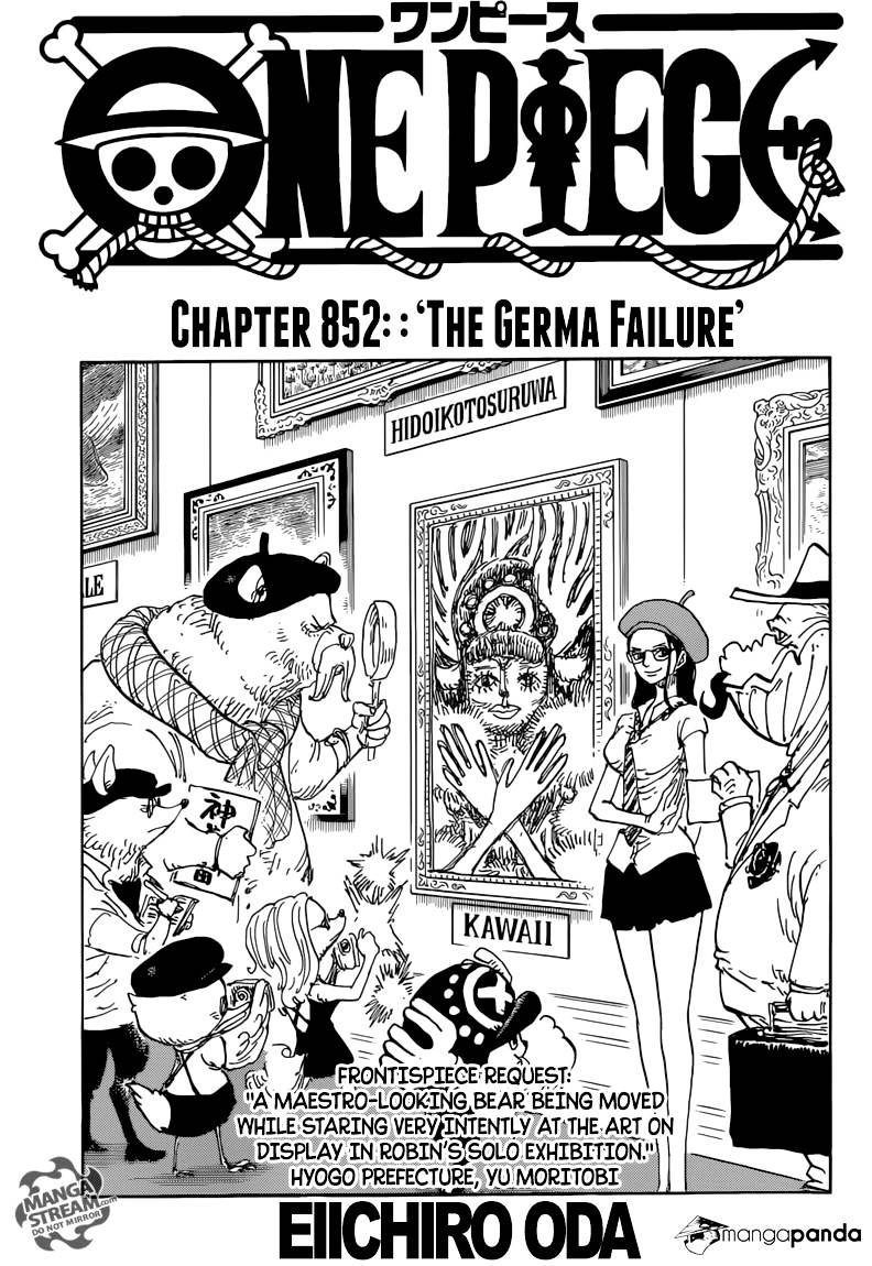 One Piece, chapter 852 image 01