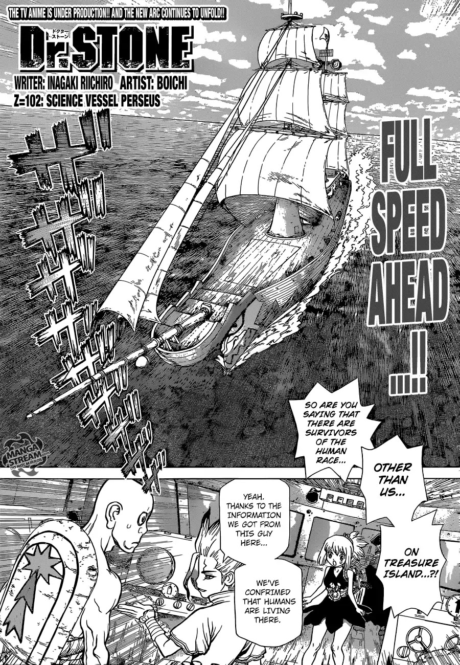 Dr.Stone, Chapter 102 Science Vessel Perseus image 01