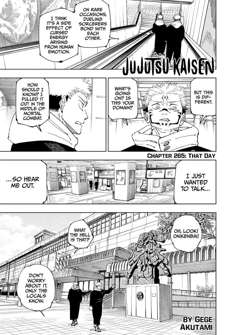 Jujutsu Kaisen, Chapter 265 image 01