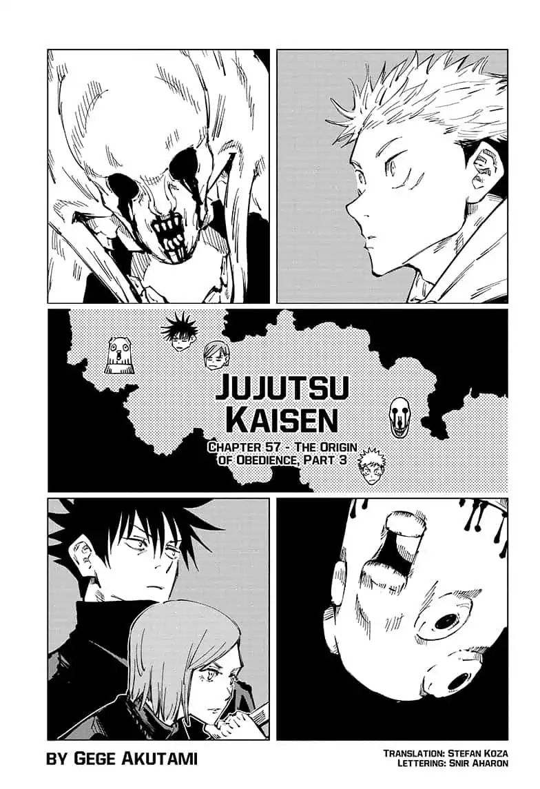 Jujutsu Kaisen, Chapter 57 The Origin Of Obedience, Part 3 image 01