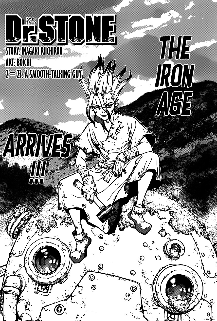 Dr.Stone, Chapter 23  Smooth-Talking Guy image 01
