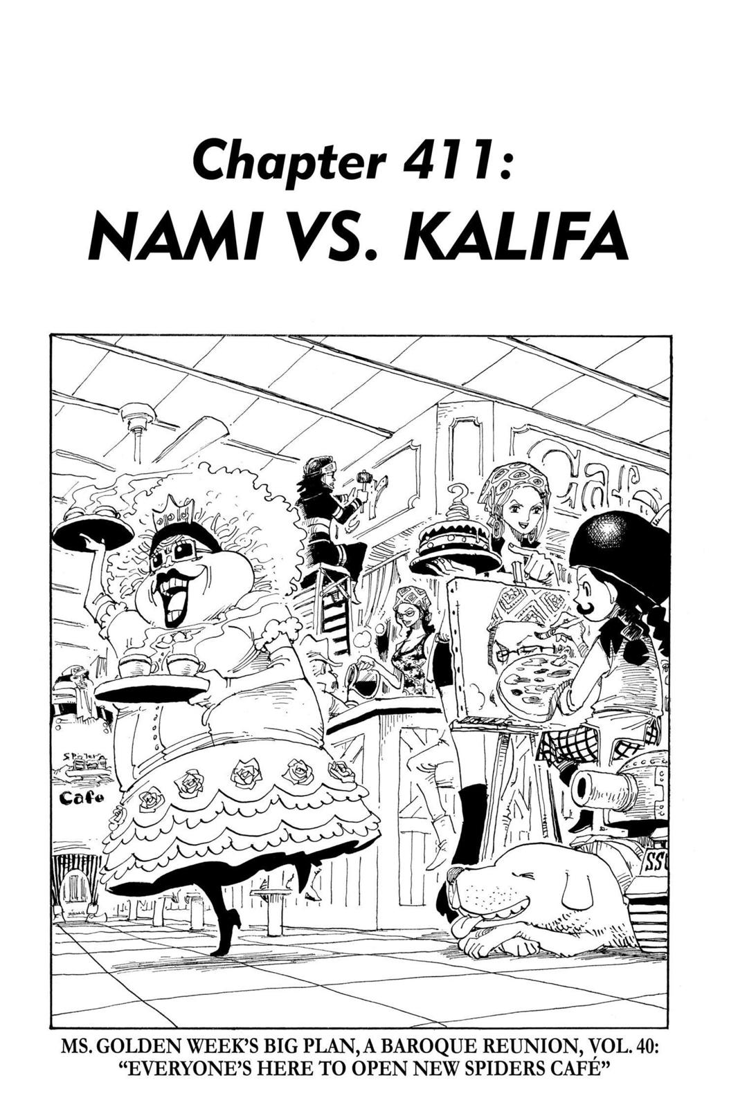 One Piece, Chapter 411 image 01