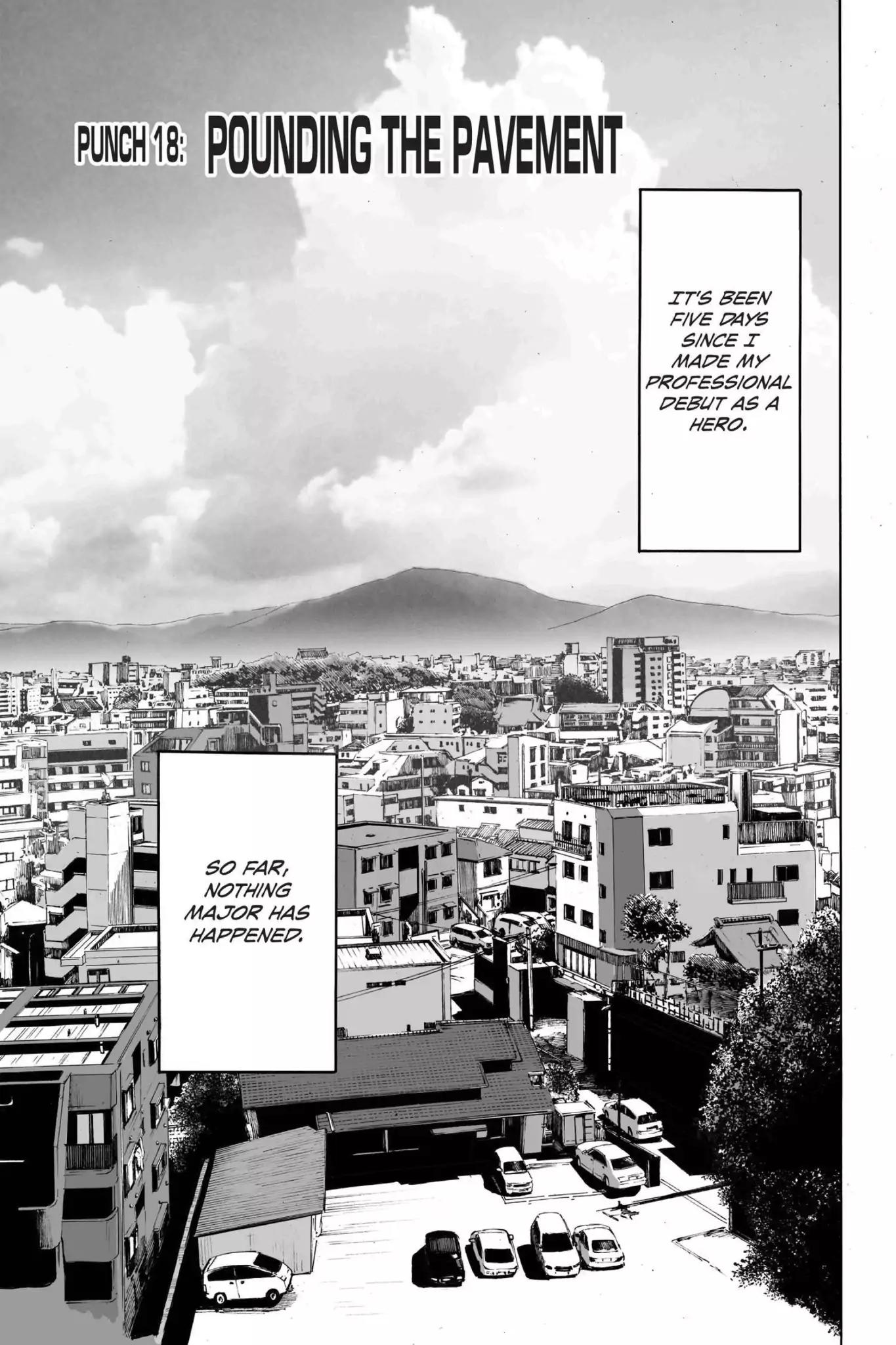 One Punch Man, Chapter 18 Pounding The Pavement image 01