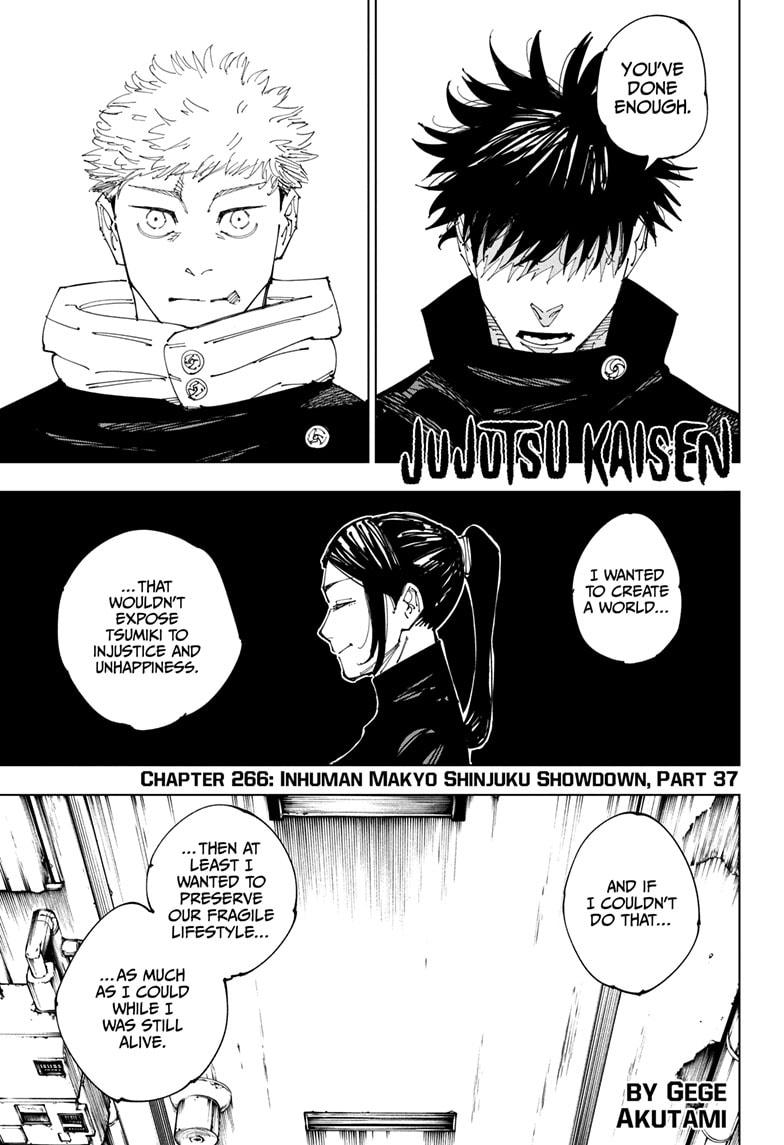 Jujutsu Kaisen, Chapter 266 image 01