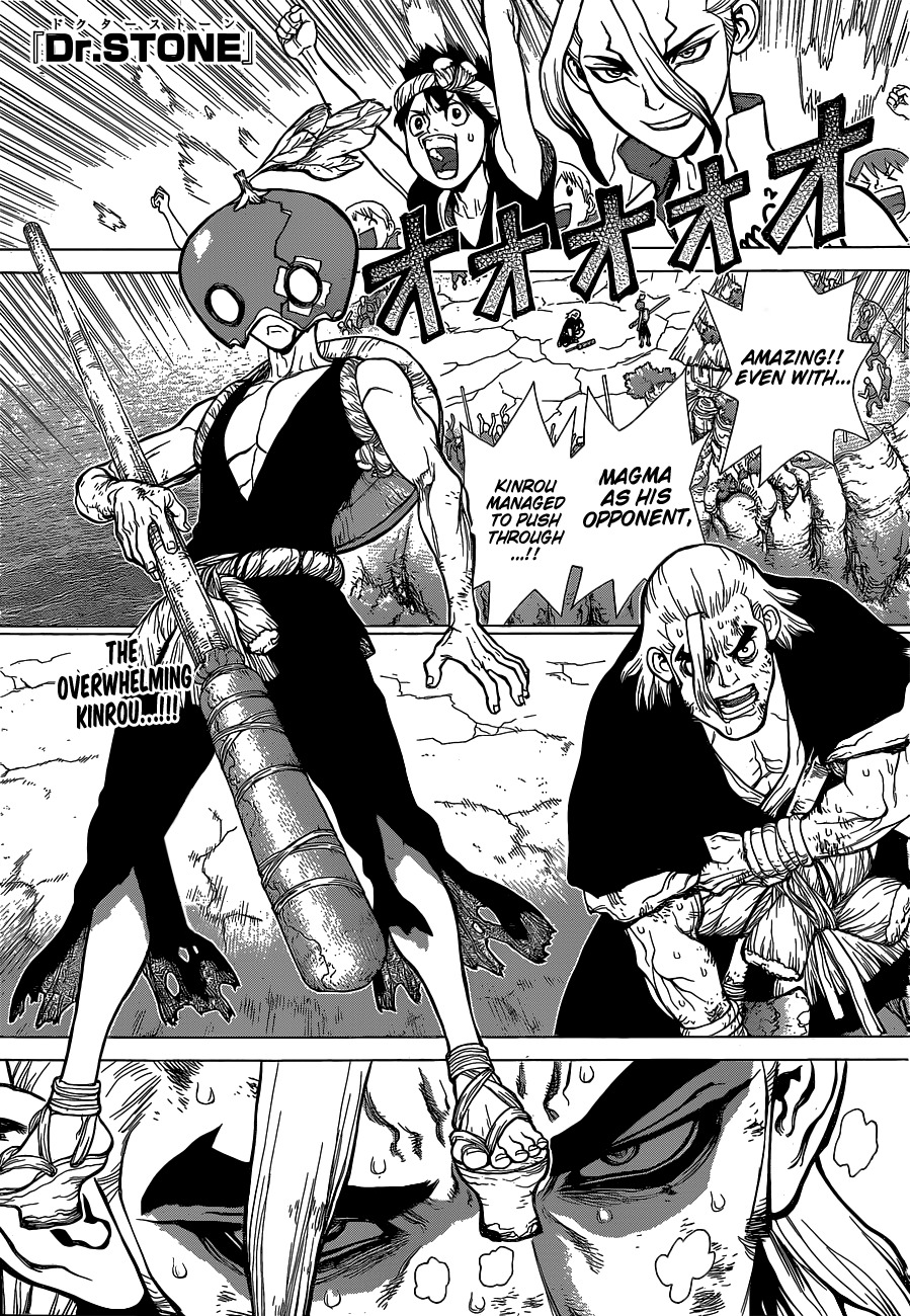 Dr.Stone, Chapter 36  Kinrou And Ginrou image 01