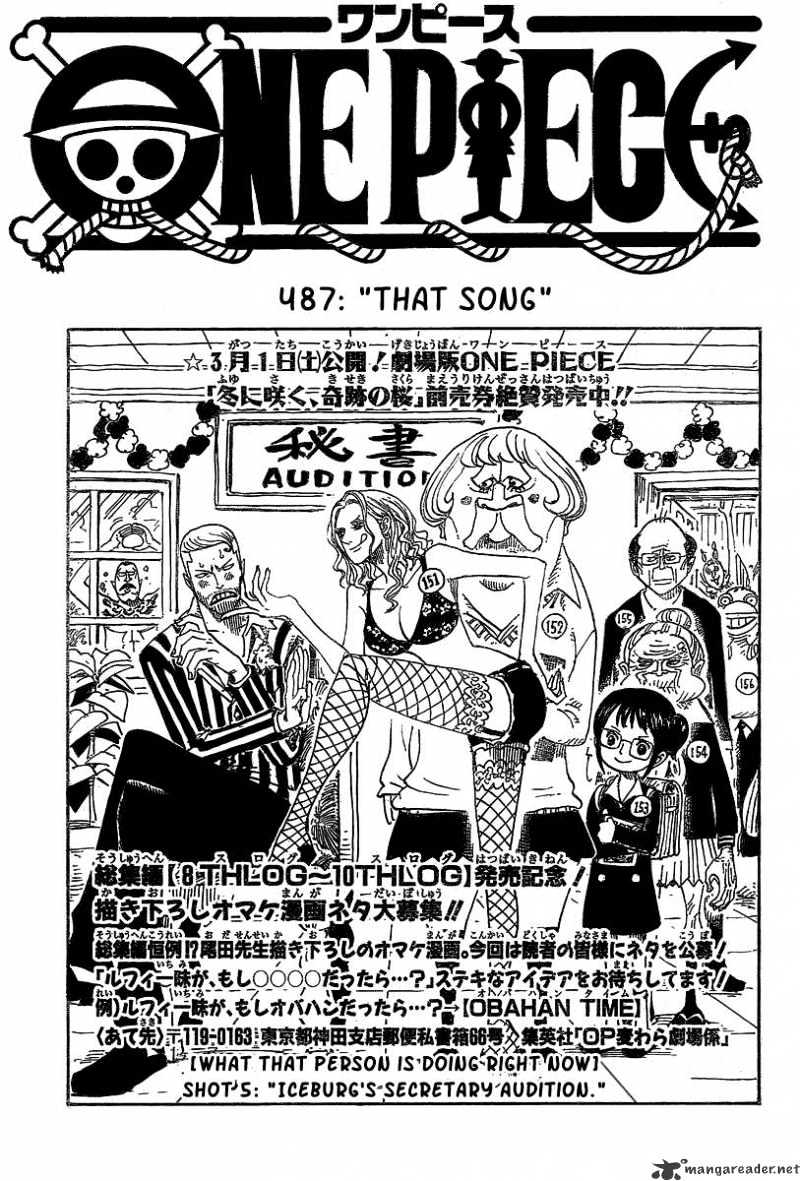 One Piece, chapter 487 image 01