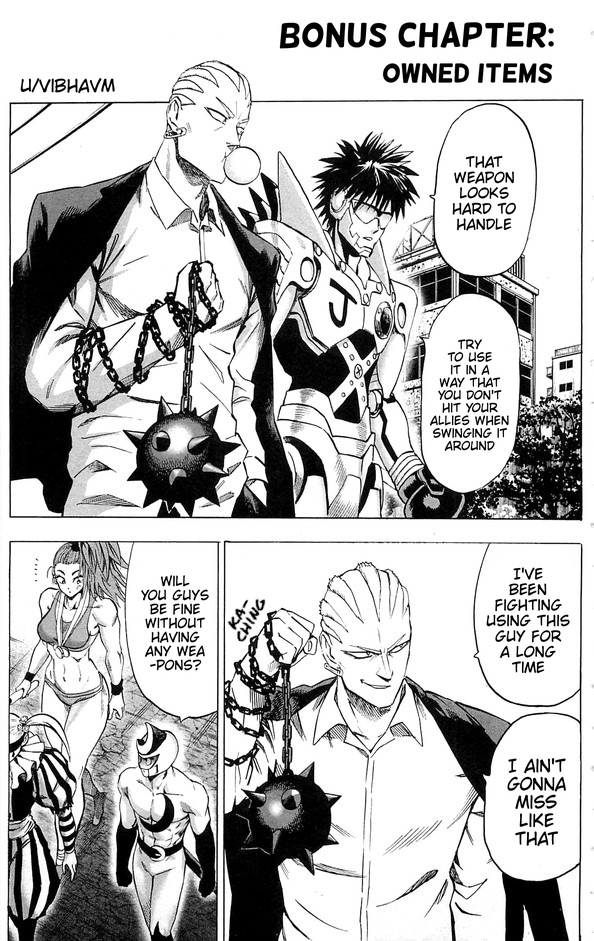 One Punch Man, Chapter 94.5 (Owned Items  Bonus) image 1