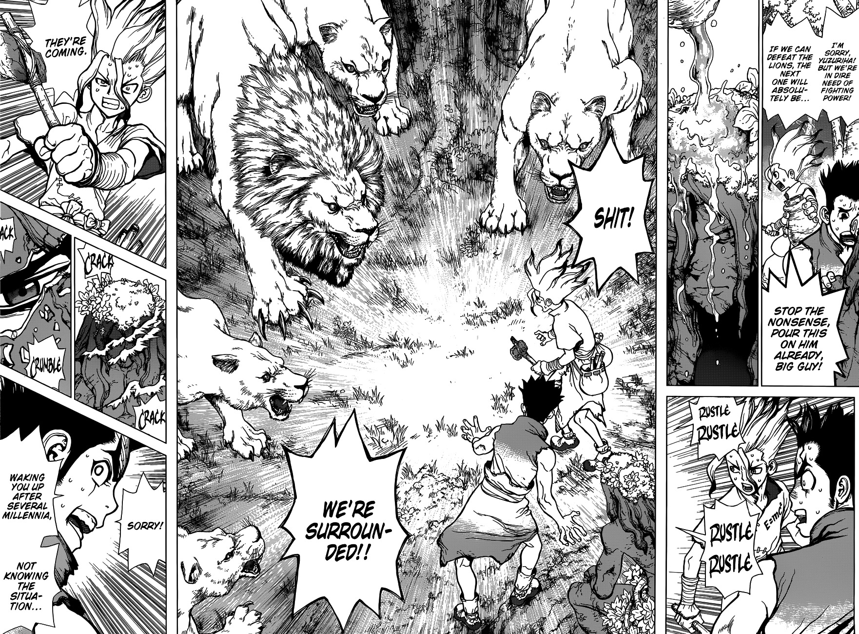 Dr.Stone, Chapter 3  King of the Stone World image 15