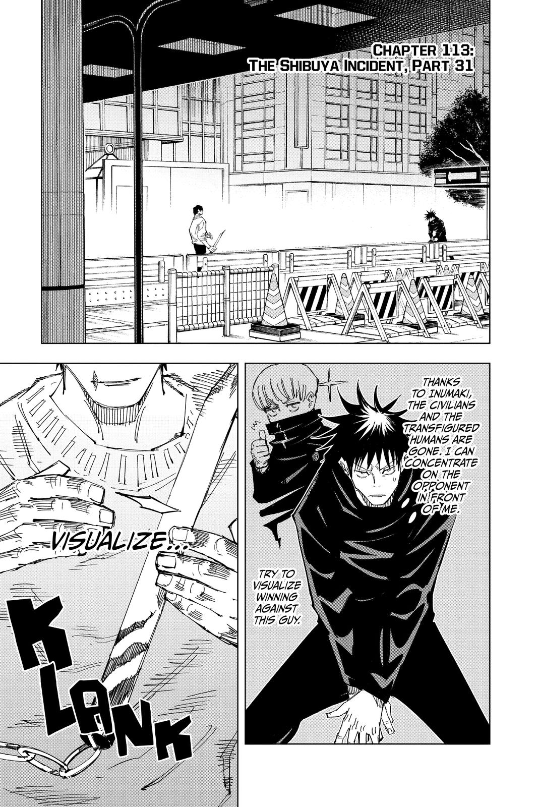 Jujutsu Kaisen, Chapter 113 image 01