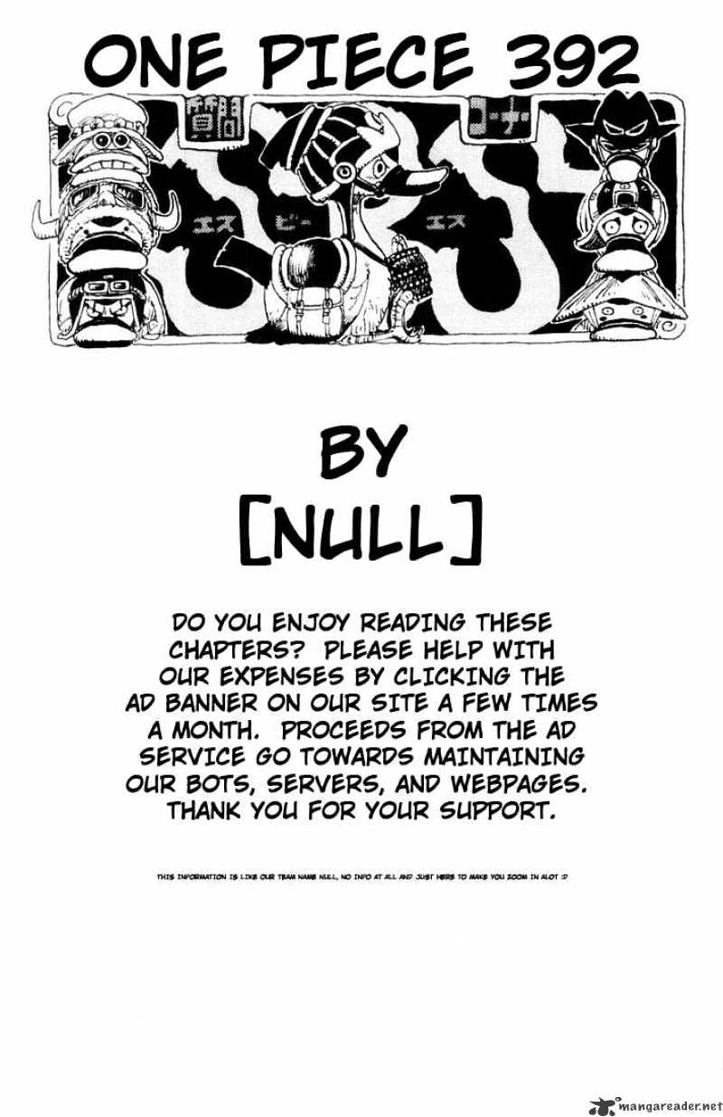 One Piece, chapter 392 image 20