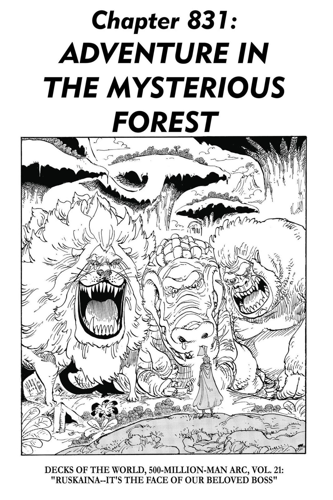 One Piece, Chapter 831 image 01