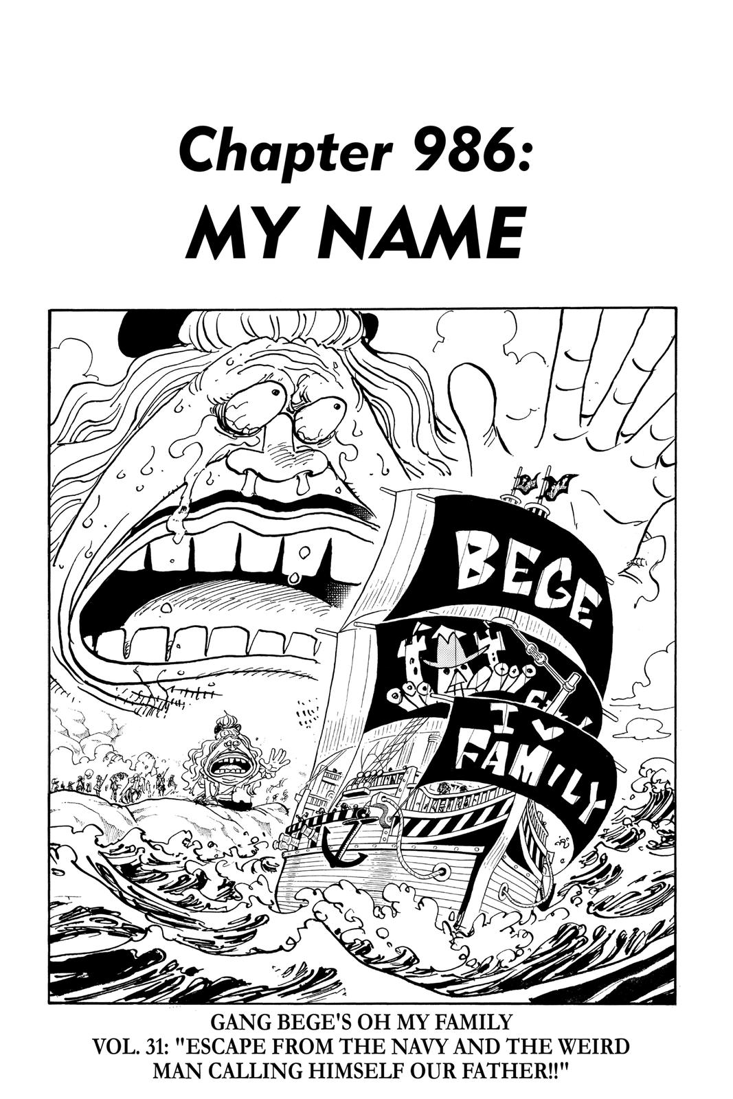 One Piece, Chapter 986 image 01