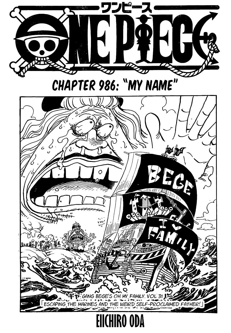 One Piece, chapter 986 image 01