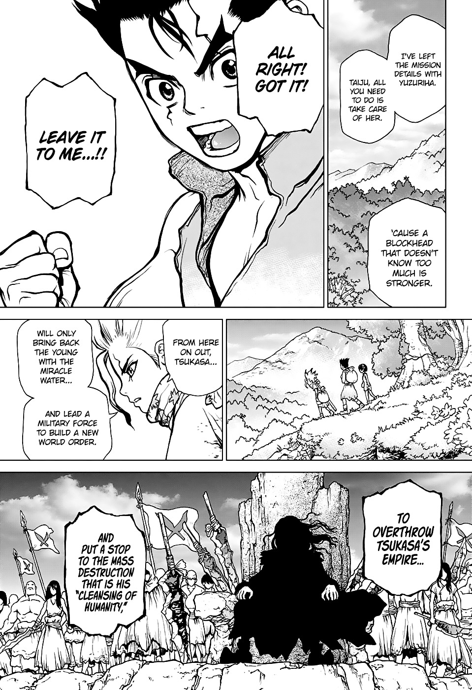 Dr.Stone, Chapter 15  The two countries of the stone world image 13