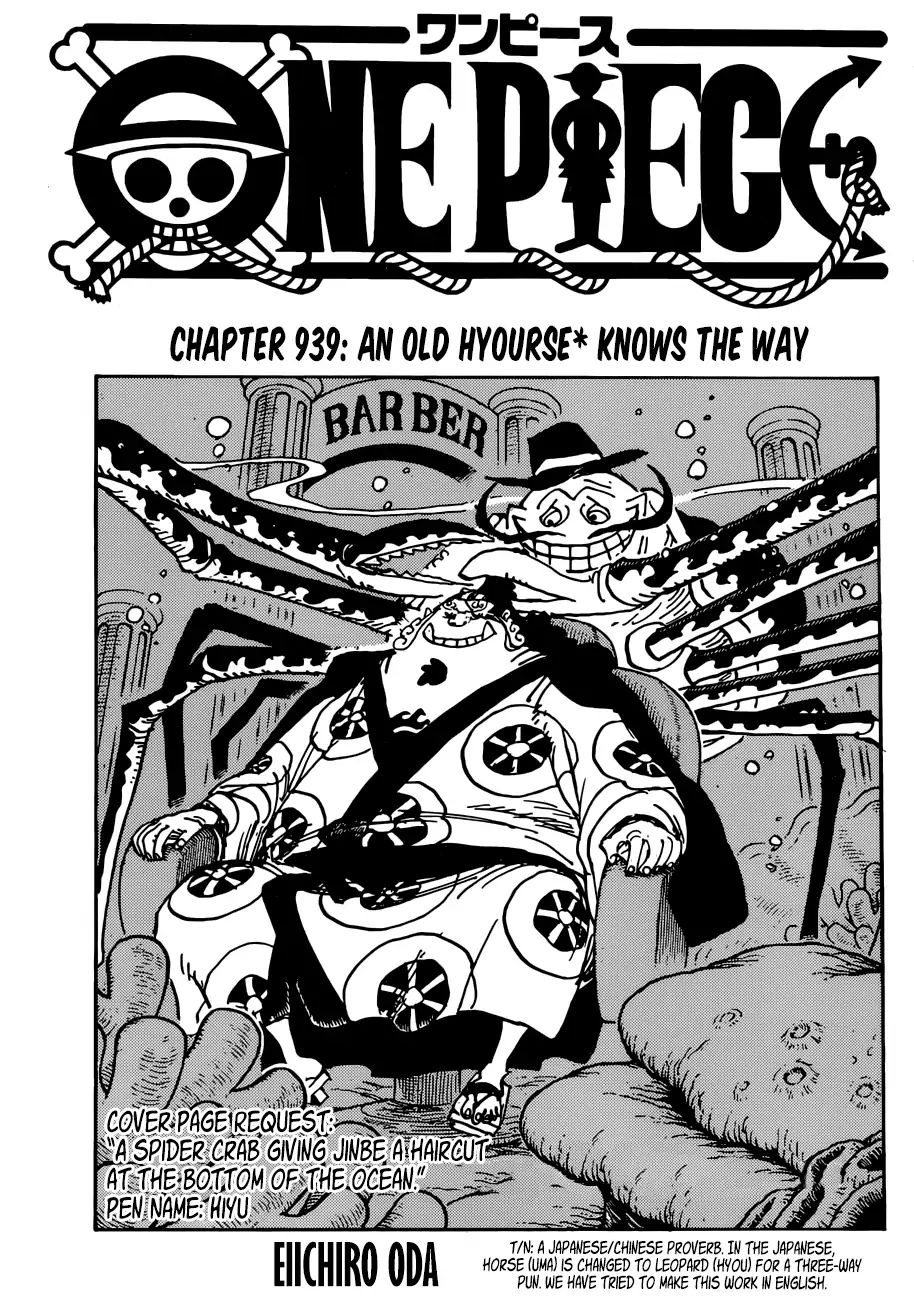 One Piece, chapter 939 image 01