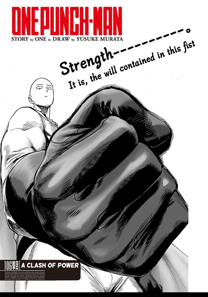 One Punch Man, Chapter 106 A Clash Of Power image 01