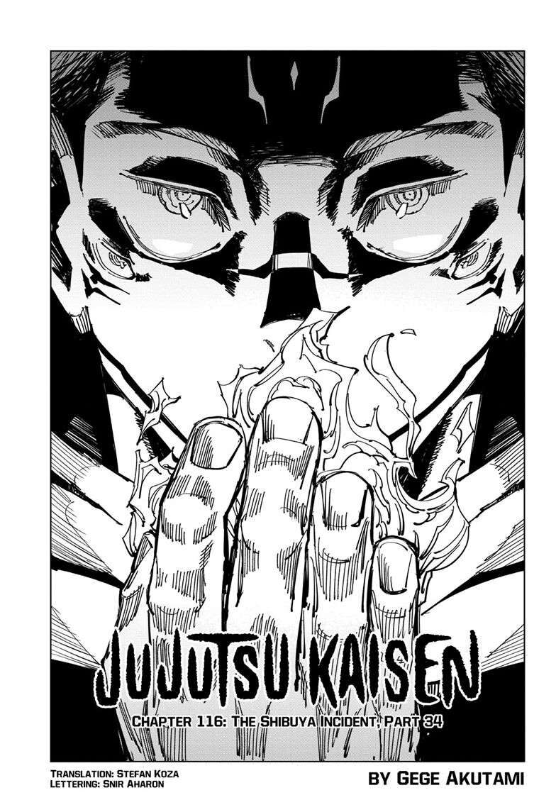 Jujutsu Kaisen, Chapter 116 image 01