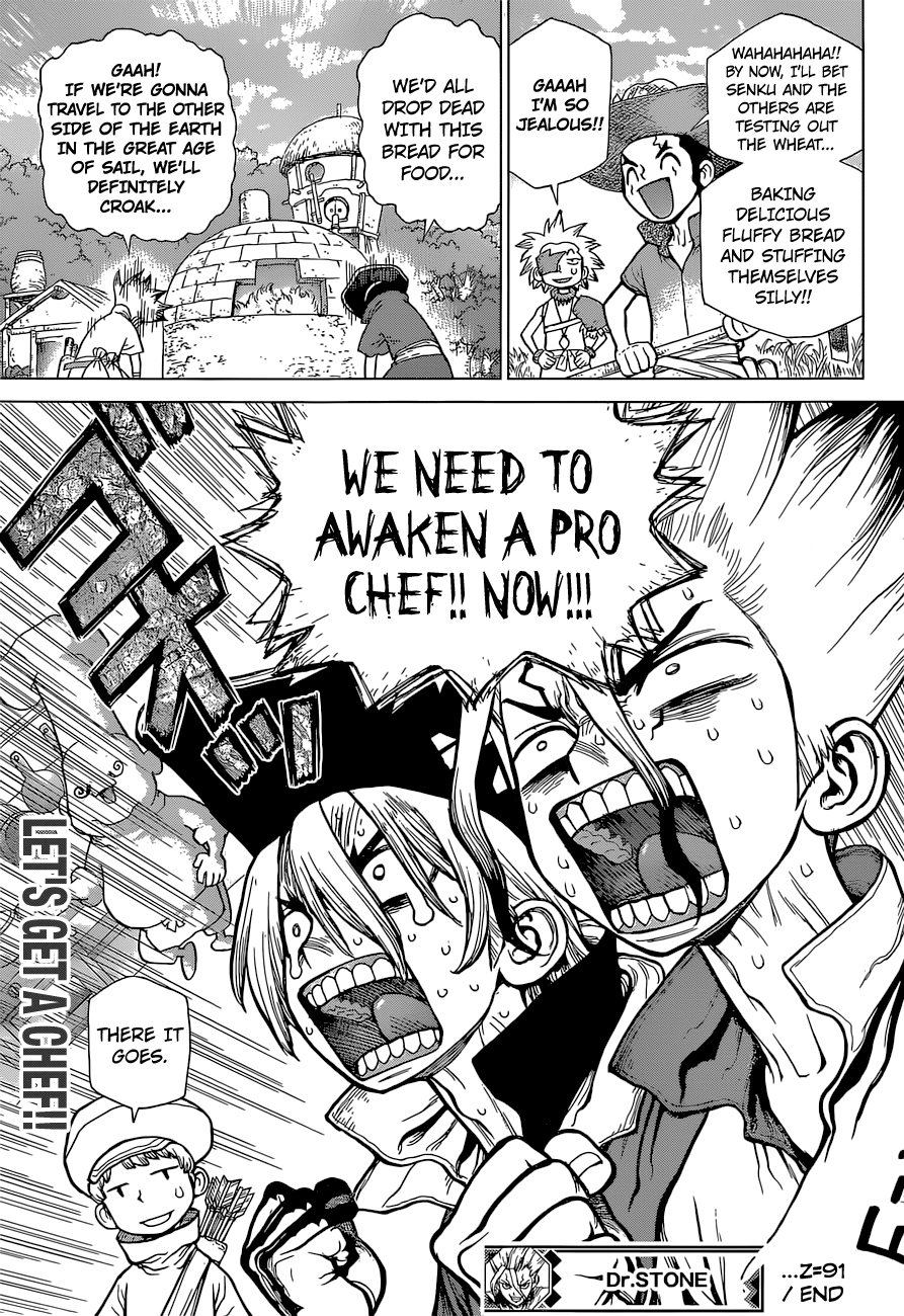 Dr.Stone, Chapter 91 Z=91 If They Have No Bread, Then Let Them Make It From Wheat!! image 18
