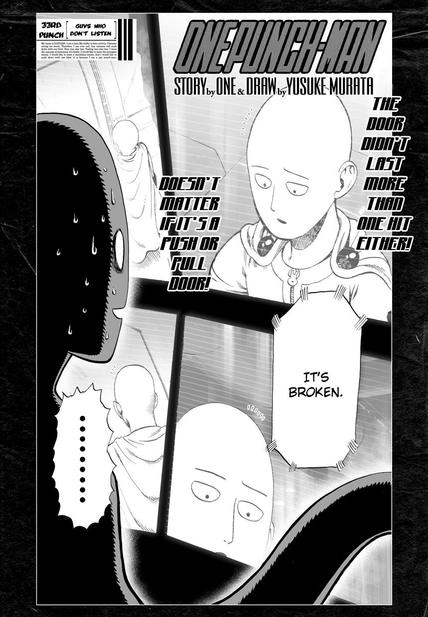 One Punch Man, Chapter 33 - Men Who Don