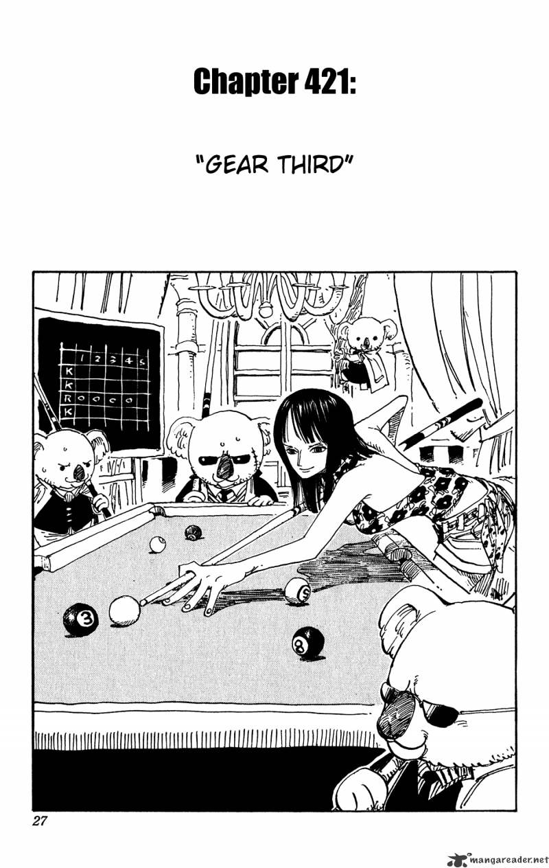 One Piece, chapter 421 image 01