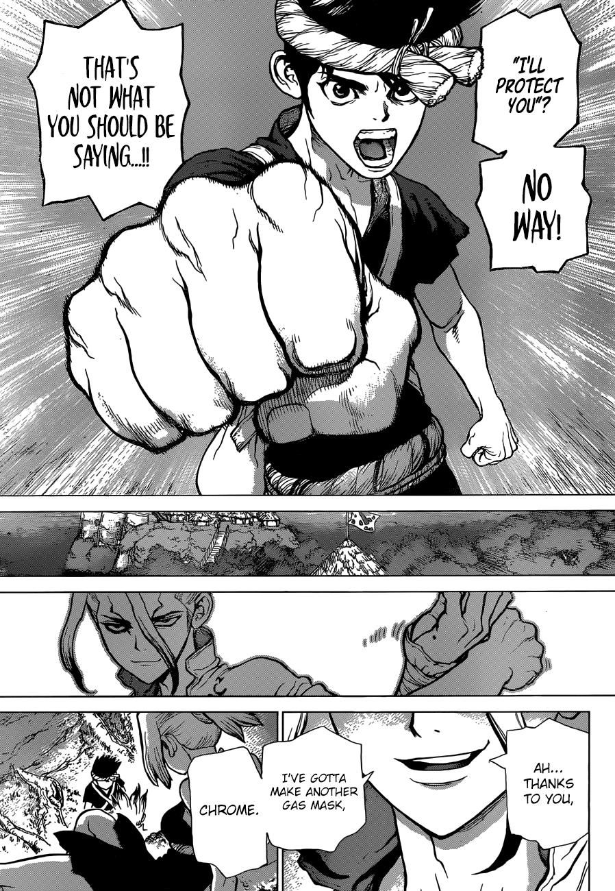 Dr.Stone, Chapter 31  Comrades who stand back to back image 14