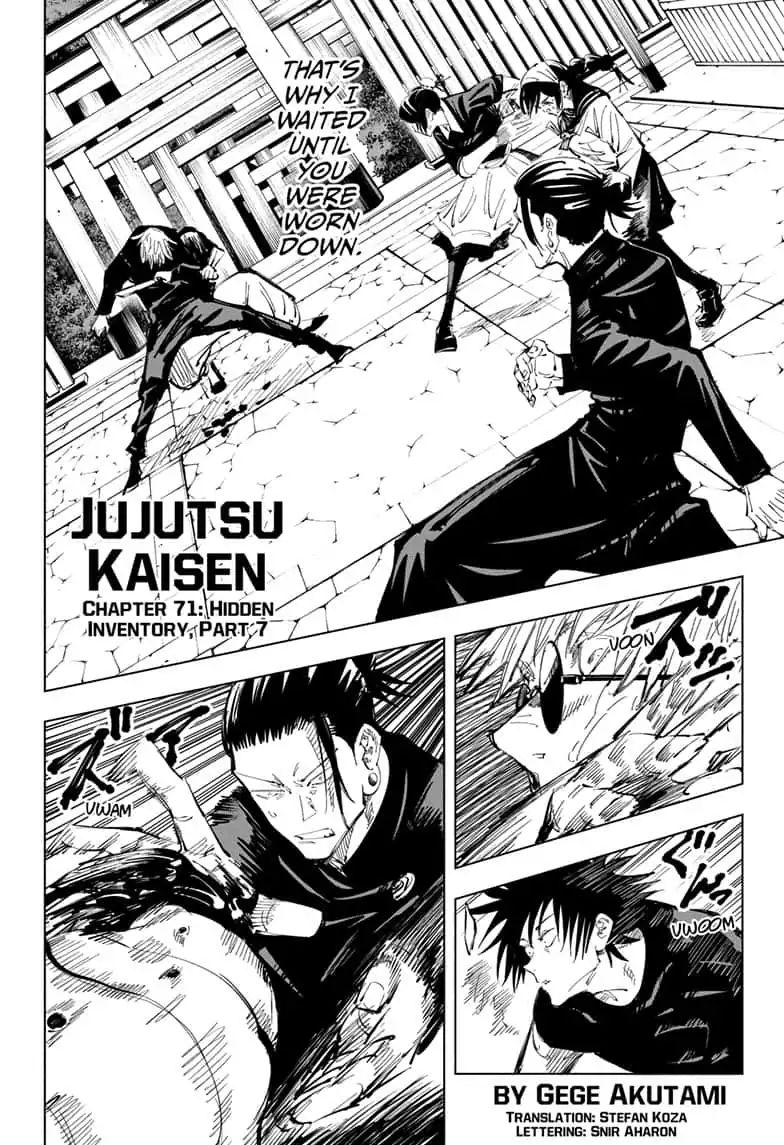 Jujutsu Kaisen, Chapter 71 Hidden Inventory, Part 7 image 02